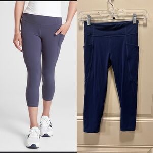 Athleta Girl Stash Your Treasures Capri in Navy , size M (8-10years)